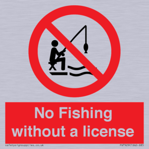 No Fishing without a license
